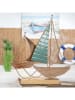 GILDE Decoratief object "Zeilboot" lichtbruin - (B)47 x (H)44 x (D)9 cm