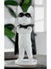 GILDE Decoratief "Hero Dog" wit/zwart - (B)13 x (H)33 x (D)10 cm