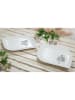 GILDE 2-delige set: decoratieve schalen "Dagoba" wit - (B)35 x (H)17 cm