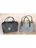 GILDE 2-delige set: opbergtassen "Universe" grijs - (B)40 x (H)26 x (D)25 cm