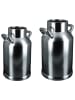 GILDE Vase "Face" in Silber - (B)10 x (H)15 x (T)9 cm