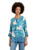 Betty Barclay Bluse in Weiß/ Blau