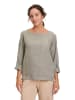 CARTOON Leinen-Bluse in Grau