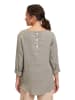 CARTOON Leinen-Bluse in Grau