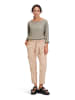 CARTOON Leinen-Bluse in Grau