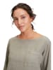 CARTOON Leinen-Bluse in Grau