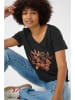 Cream Shirt "Elvire" zwart