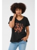 Cream Shirt "Elvire" zwart
