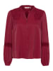 Cream Bluse "Luna" in Bordeaux