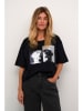 Cream Shirt "Ginny" zwart