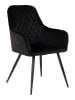 House Nordic 2er-Set: Esszimmerstühle in Schwarz - (B)65 x (H)87 x (T)57 cm