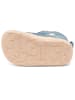 bisgaard Leder-Lauflernschuhe in Blau/ Creme