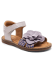 bisgaard Leder-Sandalen in Lila/ Dunkelblau