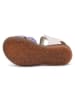 bisgaard Leder-Sandalen in Lila/ Dunkelblau