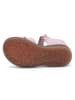bisgaard Leder-Sandalen in Rosa/ Weiß