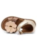bisgaard Leder-Sandalen in Gold/ Beige