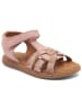 bisgaard Leder-Sandalen in Rosa