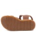 bisgaard Leder-Sandalen in Braun/ Gold