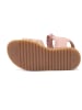 bisgaard Leder-Sandalen in Rosa/ Gold