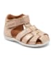 bisgaard Leder-Halbsandalen in Gold