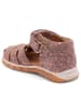 bisgaard Leren enkelsandalen paars/oranje