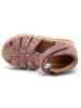 bisgaard Leren enkelsandalen paars/oranje