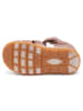 bisgaard Leder-Halbsandalen in Lila/ Orange