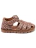 bisgaard Leren enkelsandalen bruin/lichtroze