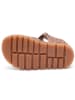 bisgaard Leren enkelsandalen bruin/lichtroze