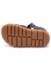 bisgaard Leren enkelsandalen donkerblauw