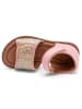 bisgaard Leder-Sandalen in Rosa/ Gold
