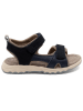 bisgaard Sandalen in Dunkelblau/ Beige