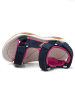 bisgaard Sandalen in Dunkelblau/ Pink