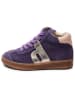 bisgaard Leder-Sneakers in Lila/ Gold