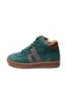 bisgaard Leder-Sneakers in Grün/ Grau/ Hellbraun