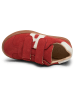bisgaard Leder-Sneakers in Rot/ Weiß