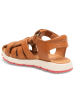 bisgaard Leder-Halbsandalen in Hellbraun