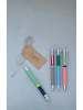 Remember Balpen "Paul" olijfgroen/rood - (L)13 cm