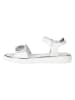 Primigi Leren sandalen "Bonny" wit/zilverkleurig