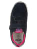 Primigi Skórzane sneakersy "Trilly" w kolorze granatowo-różowym