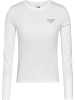 TOMMY JEANS Longsleeve in Weiß