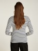 TOMMY JEANS Longsleeve in Weiß/ Dunkelblau