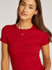 TOMMY JEANS Koszulka w kolorze czerwonym
