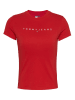 TOMMY JEANS Koszulka w kolorze czerwonym