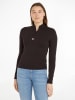 TOMMY JEANS Longsleeve in Schwarz