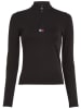 TOMMY JEANS Longsleeve in Schwarz