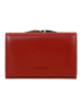 Wojas Leder-Geldbörse in Rot - (B)12 x (H)8 x (T)2 cm