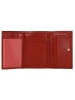 Wojas Leder-Geldbörse in Rot - (B)12 x (H)8 x (T)2 cm