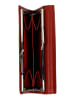 Wojas Leder-Geldbörse in Rot - (B)12 x (H)8 x (T)2 cm