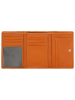 Wojas Leder-Geldbörse in Hellbraun - (B)12 x (H)8 x (T)2,5 cm